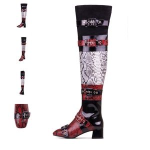 NWOT Jeffrey Campbell Ark-OTK Snakeskin Boot